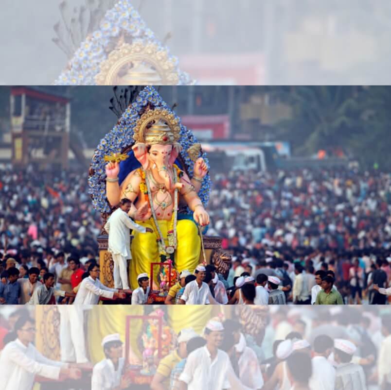 Visarjan procession of Lord Ganesha